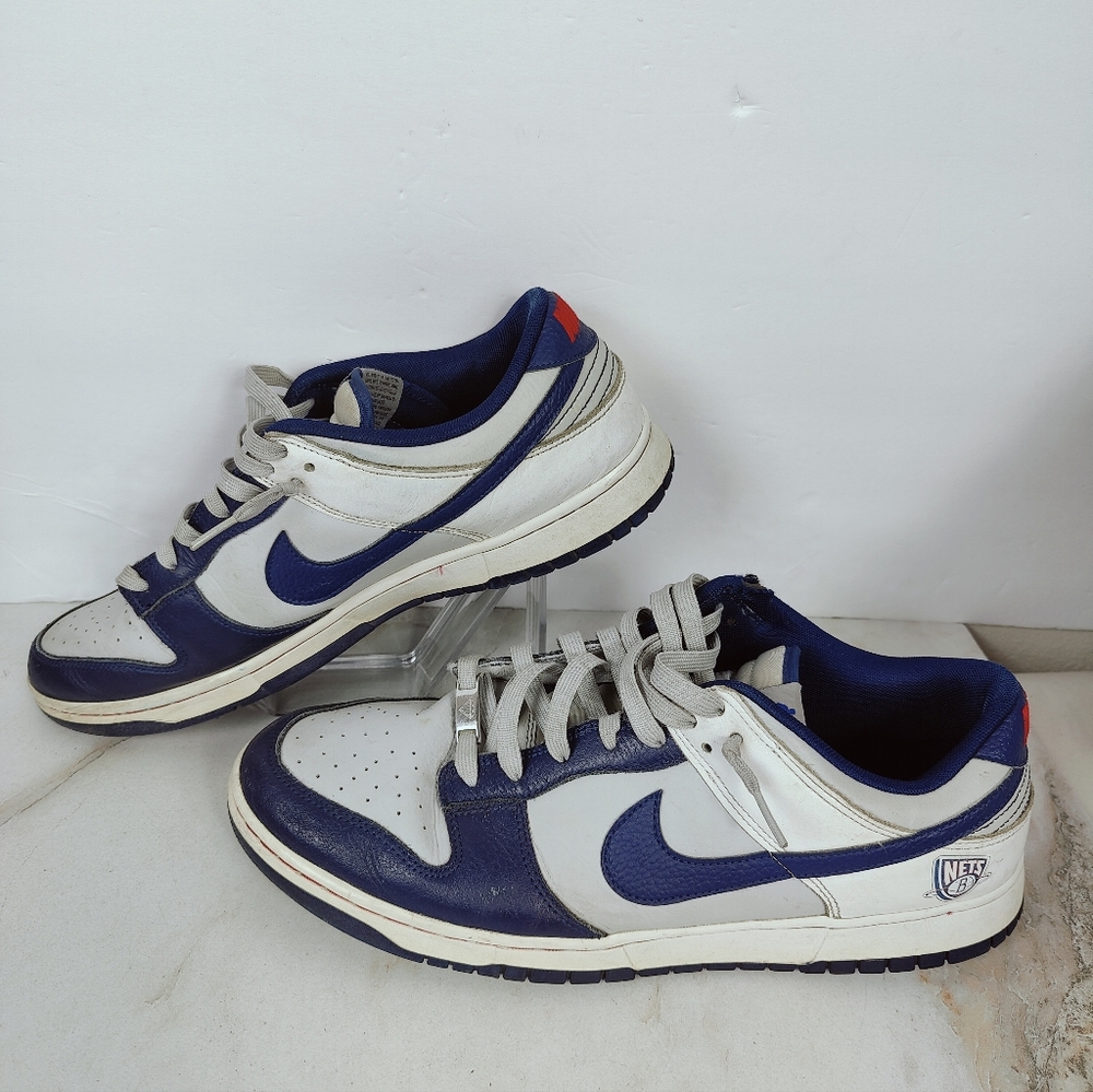 Nike Men's Dunk Low EMB NBA 75th Anniversary Brooklyn Nets Sneakers, 14